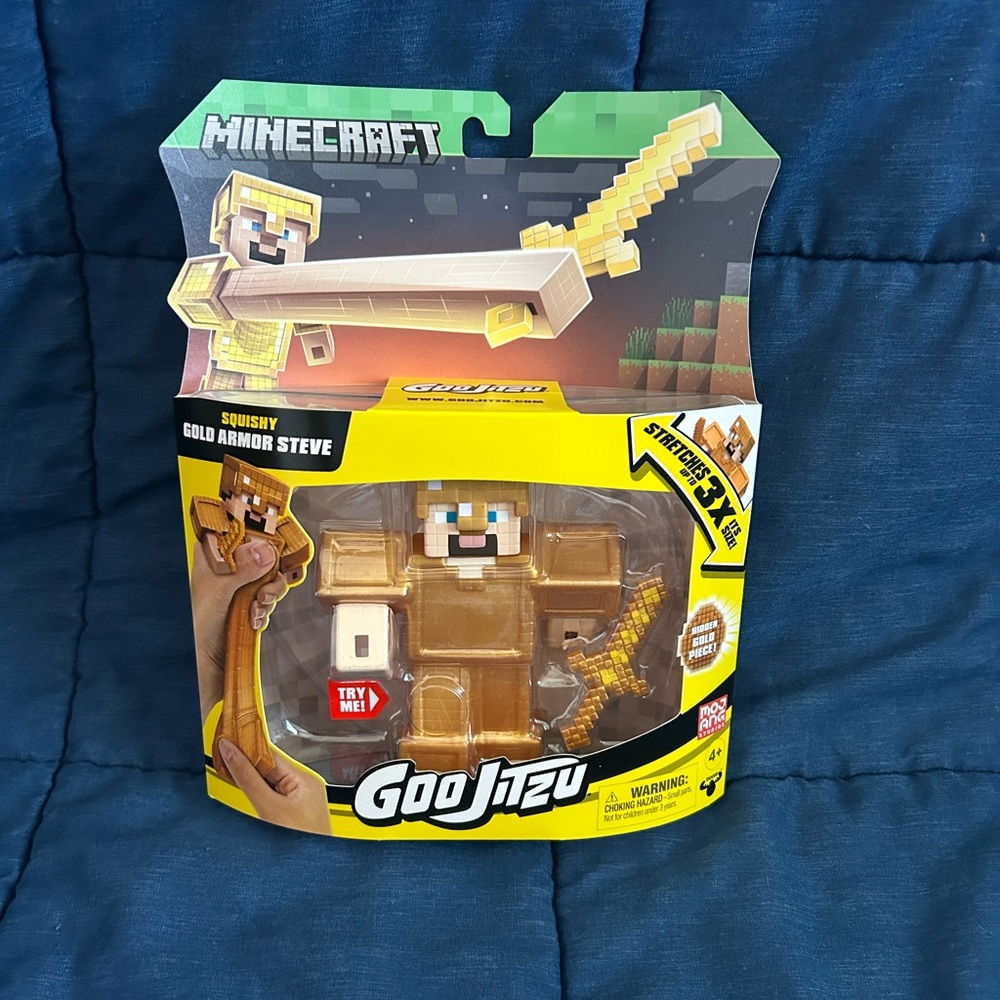 Minecraft Gold Armor Steve Goo Jit Zu Moose Toys